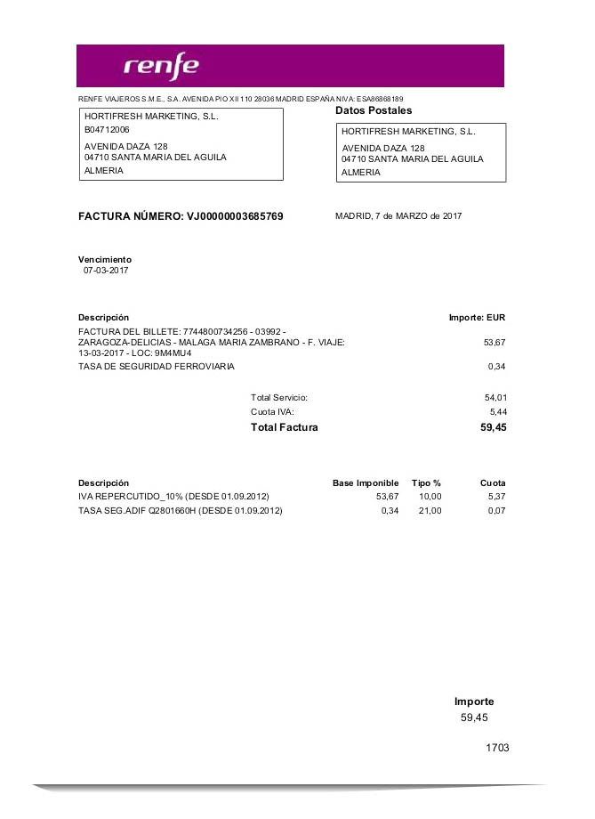 Latvia Renfe utility bill template in Word and PDF format